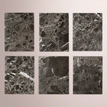 Liromelle Emperador Desk — BLACK BRUSHED OAK / BLACK EMPERADOR MARBLE / 72