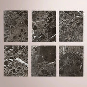 Liromelle Emperador Desk — BLACK BRUSHED OAK / BLACK EMPERADOR MARBLE / 72