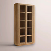 Ethoria Glass Cabinet — NATURAL OAK