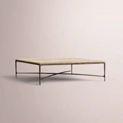 Caloria Thaddeus Marble Square Coffee Table — GOLD MARBLE-BRONZE / 36