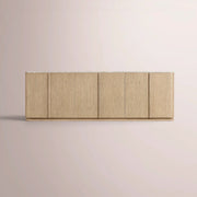 Liromelle Emperador Sideboard — GREIGE BRUSHED OAK /  MARBLE / 6-DOOR 96