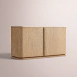 Liromelle Emperador Media Console — GREIGE OAK-GREY MARBLE / 2-DOOR 48