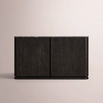 Liromelle Emperador Media Console — BLACK OAK-BLACK MARBLE / 2-DOOR 48