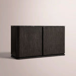 Liromelle Emperador Media Console — BLACK OAK-BLACK MARBLE / 2-DOOR 48