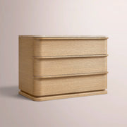 Liromelle Emperador Closed Nightstand — GREIGE BRUSHED OAK / GREY EMPERADOR MARBLE / 32