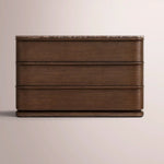 Liromelle Emperador Closed Nightstand — BROWN BRUSHED OAK / BROWN EMPERADOR MARBLE / 38