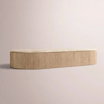 Sopravelle Emperador Coffee Table — LIGHT BRUSHED OAK / CREMA MARBLE / 76