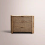 Mivara Closed Nightstand — BROWN OAK / 32”