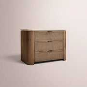 Mivara Closed Nightstand — BROWN OAK / 32”