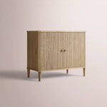 Luvoriel Reeded Sideboard — GREIGE OAK / 2 DOOR 48