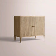 Luvoriel Reeded Sideboard — GREIGE OAK / 2 DOOR 48