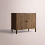 Luvoriel Reeded Sideboard — BROWN OAK / 2 DOOR 48