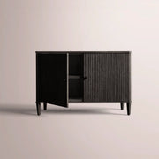 Luvoriel Reeded Sideboard — BLACK OAK / 2 DOOR 48
