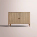 Luvoriel Reeded Sideboard — GREIGE OAK / 2 DOOR 48