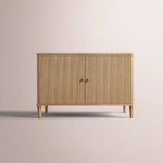 Luvoriel Reeded Sideboard — LIGHT OAK / 2 DOOR 48
