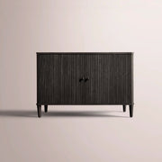 Luvoriel Reeded Sideboard — BLACK OAK / 2 DOOR 48