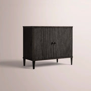 Luvoriel Reeded Sideboard — BLACK OAK / 2 DOOR 48
