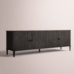 Luvoriel Reeded Media Console — BLACK OAK / 4-DOOR 84