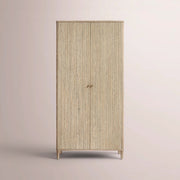 Luvoriel Reeded Cabinet — GREIGE OAK