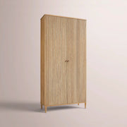 Luvoriel Reeded Cabinet — LIGHT OAK