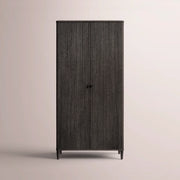 Luvoriel Reeded Cabinet — BLACK OAK