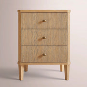 Luvoriel Reeded Closed Nightstand — LIGHT OAK / 20