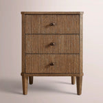 Luvoriel Reeded Closed Nightstand — BROWN OAK / 20
