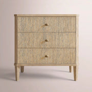Luvoriel Reeded Closed Nightstand — GREIGE OAK / 26
