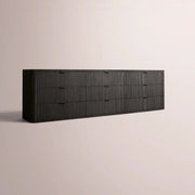 Camora Drawer Dresser — BLACK OAK / 90