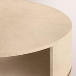 Liromelle Shagreen Round Open Coffee Table