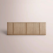 Liromelle Shagreen Sideboard — TAUPE SHAGREEN/GREIGE BRUSHED OAK / 6-DOOR 96