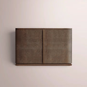 Liromelle Shagreen Sideboard — MOCHA SHAGREEN/BROWN BRUSHED OAK / DOOR 48