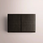 Liromelle Shagreen Sideboard — EBONY SHAGREEN/BLACK BRUSHED OAK / DOOR 48