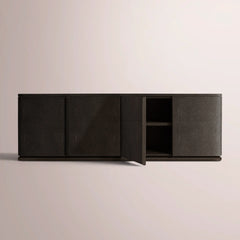 EBONY SHAGREEN/BLACK BRUSHED OAK