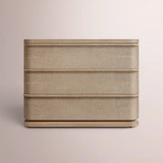 Liromelle Shagreen Closed Nightstand — TAUPE SHAGREEN/GREIGE BRUSHED OAK / 32