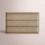Liromelle Shagreen Closed Nightstand — TAUPE SHAGREEN/GREIGE BRUSHED OAK / 38