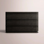 Liromelle Shagreen Closed Nightstand — EBONY SHAGREEN/BLACK BRUSHED OAK / 38