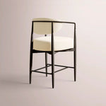 Vavelle Fabric Bar & Counter Stool — BLACK OAK / BRONZE