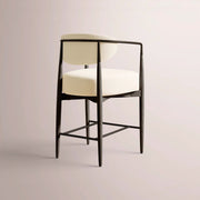 Vavelle Fabric Bar & Counter Stool — BLACK OAK / BRONZE