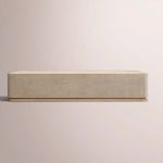 Liromelle Shagreen Rectangular Plinth Coffee Table — TAUPE SHAGREEN/GREIGE BRUSHED OAK / 76