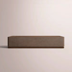 Liromelle Shagreen Rectangular Plinth Coffee Table — MOCHA SHAGREEN/BROWN BRUSHED OAK / 52