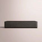 Liromelle Shagreen Rectangular Plinth Coffee Table — EBONY SHAGREEN/BLACK BRUSHED OAK / 52