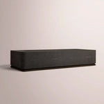 Liromelle Shagreen Rectangular Plinth Coffee Table — EBONY SHAGREEN/BLACK BRUSHED OAK / 64