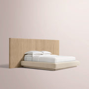Ethoria Wide Extended Panel Bed with Fabric Base