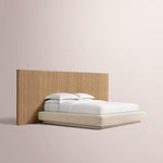 Ethoria Wide Extended Panel Bed with Fabric Base