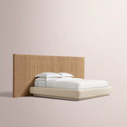 Ethoria Wide Extended Panel Bed with Fabric Base
