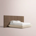 Ethoria Wide Extended Panel Bed with Fabric Base