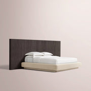 Ethoria Wide Extended Panel Bed with Fabric Base