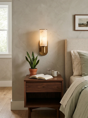 Alabaster Dualis Cylindrical Wall Sconce