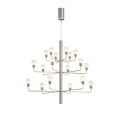 Ramelle Alabaster Tiered Branch Chandelier